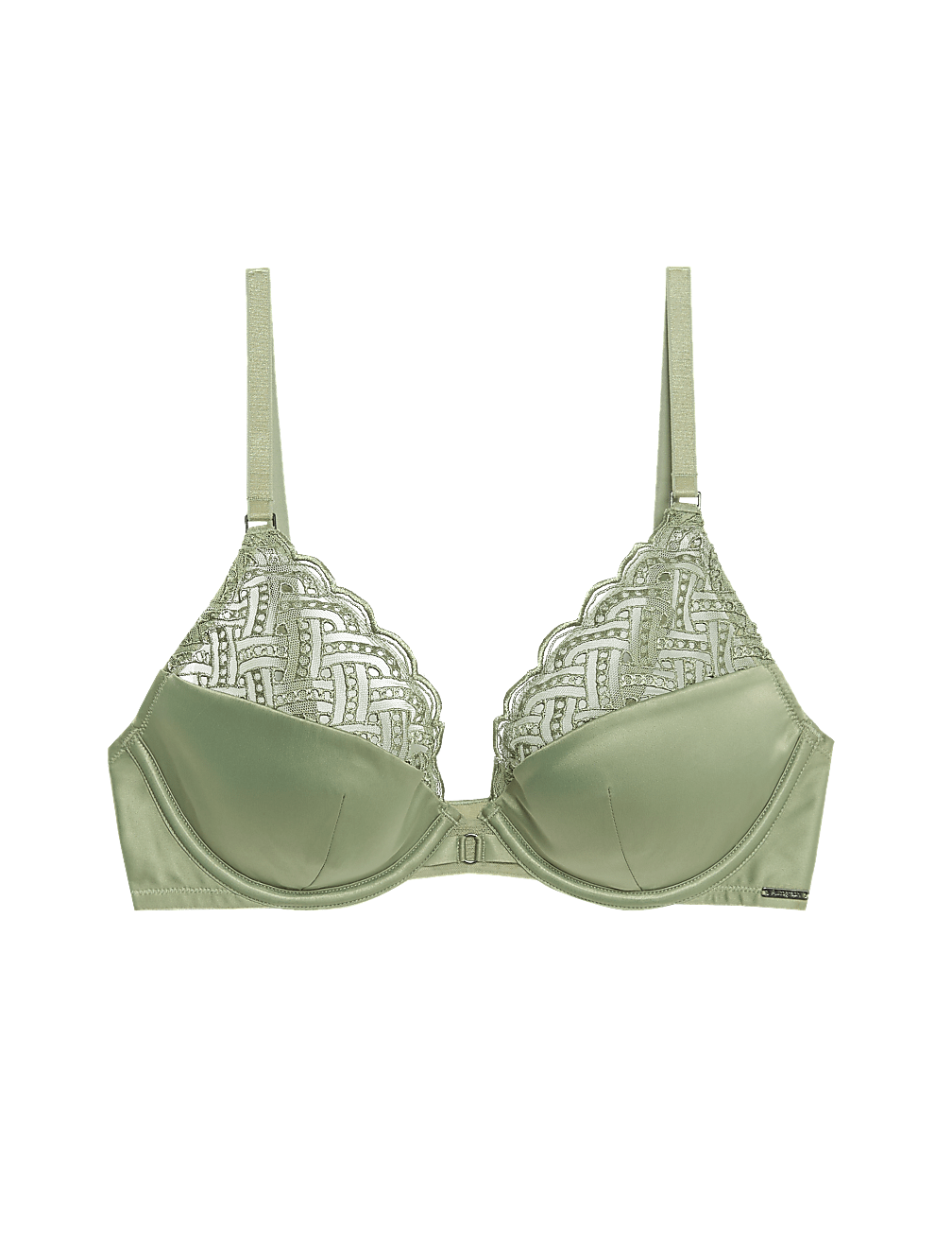 Belize Embroidery Wired Plunge Bra