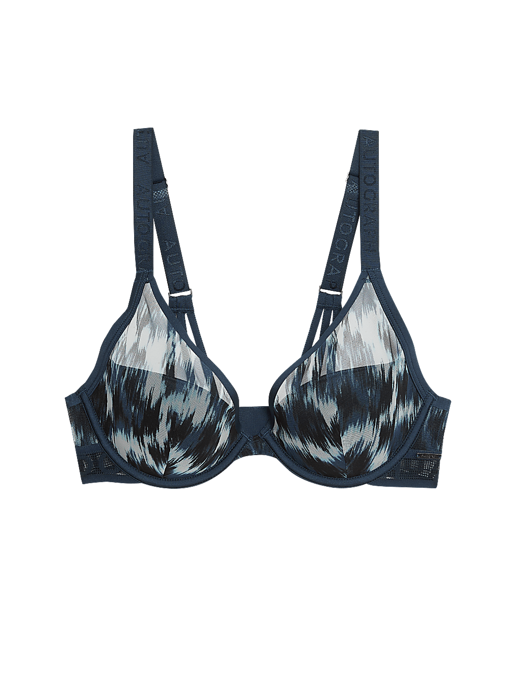 Tivoli Mesh Printed Wired Plunge Bra