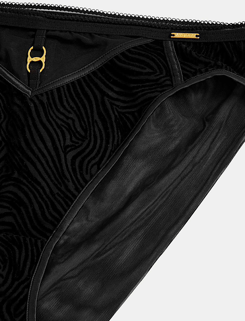 Oslo Flock High Leg Knickers