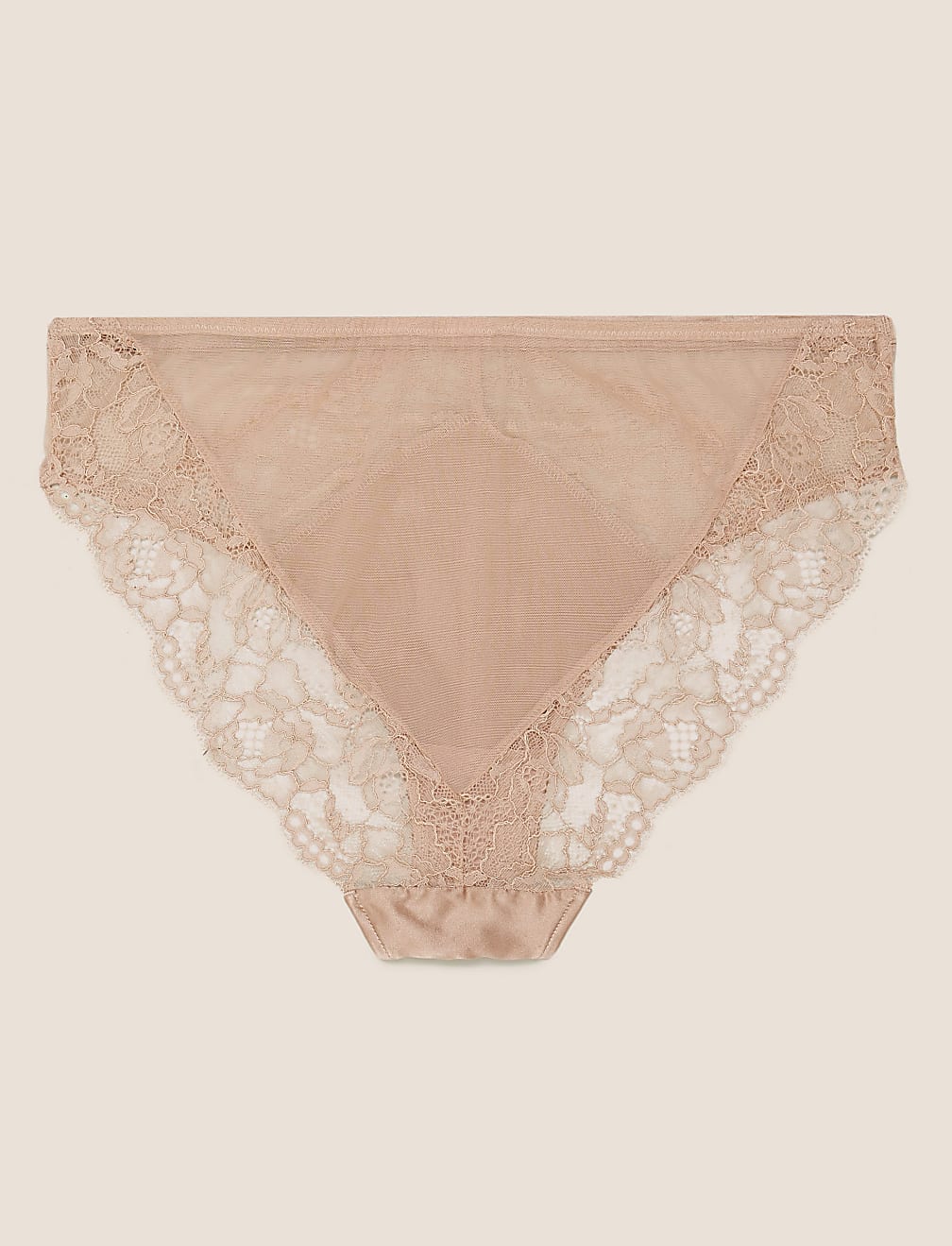 Silk & Lace High Leg Knickers