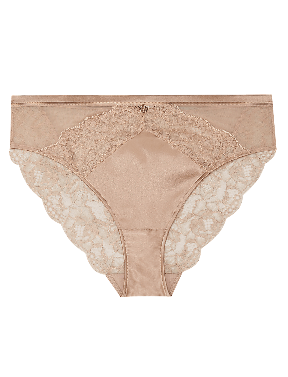 Silk & Lace High Leg Knickers
