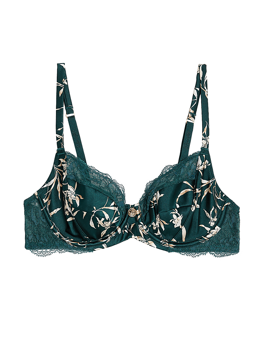 Cassia Silk & Lace Wired Balcony Bra A-E