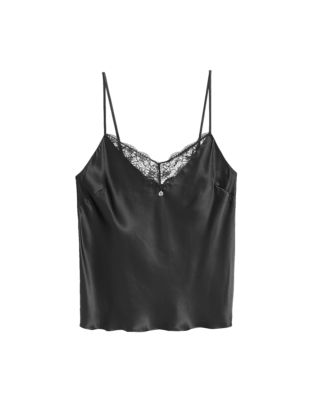 Silk & Lace Trim Camisole