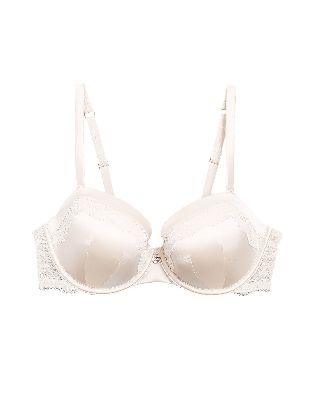 Silk & Lace Wired Balcony Bra