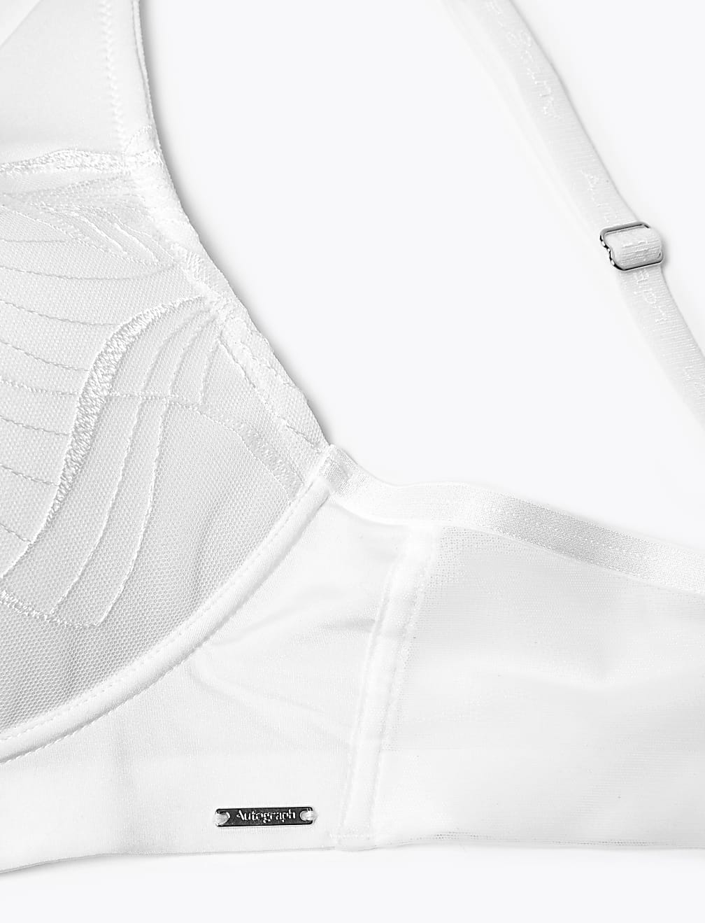 Swiss Designed Embroidered Plunge Bra A-E
