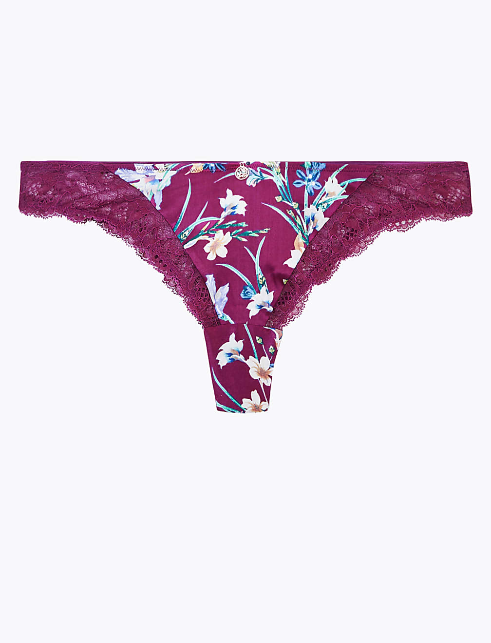 Silk & Lace Exotic Floral Miami Knickers