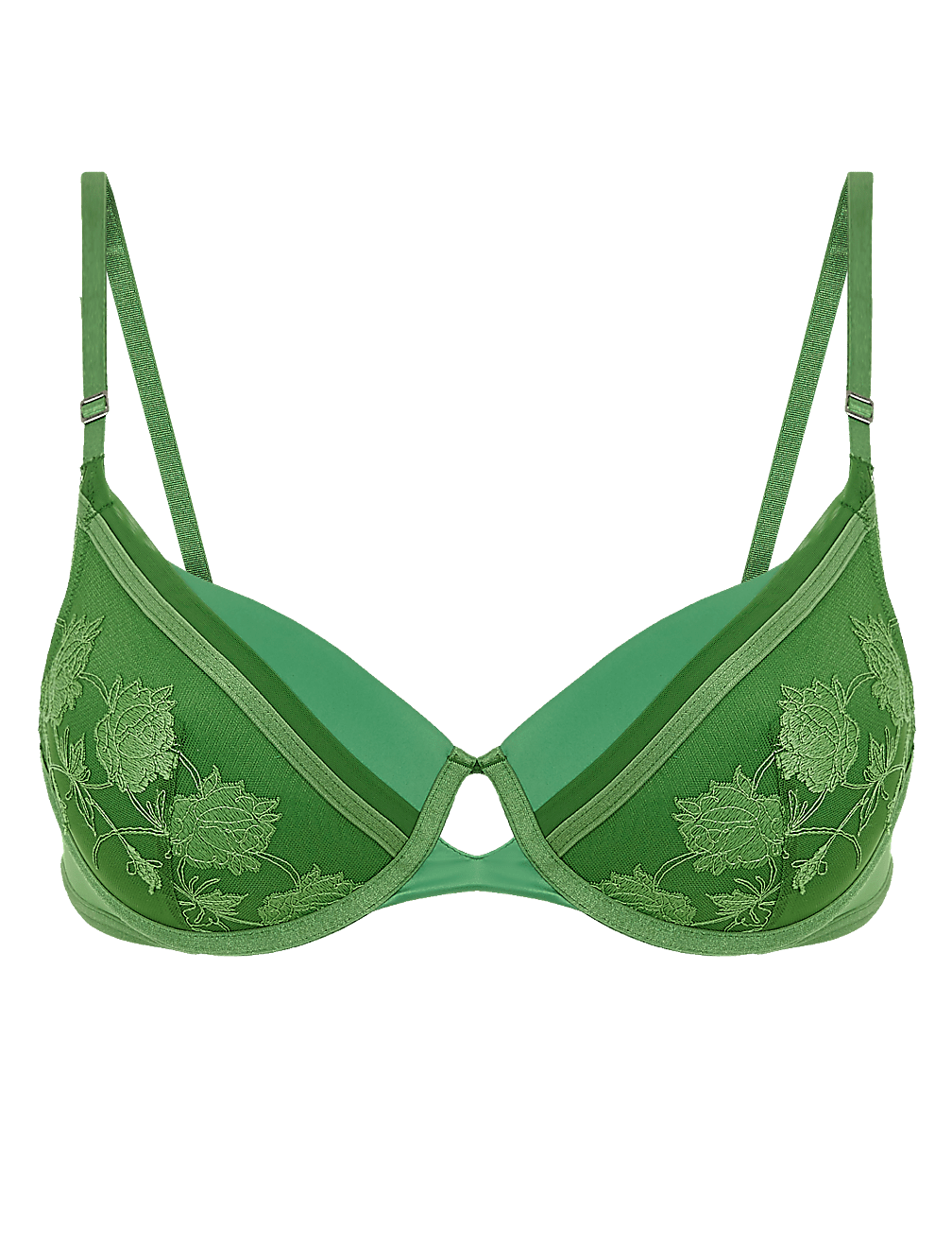 Peony Embroidered Full Cup Bra B-E