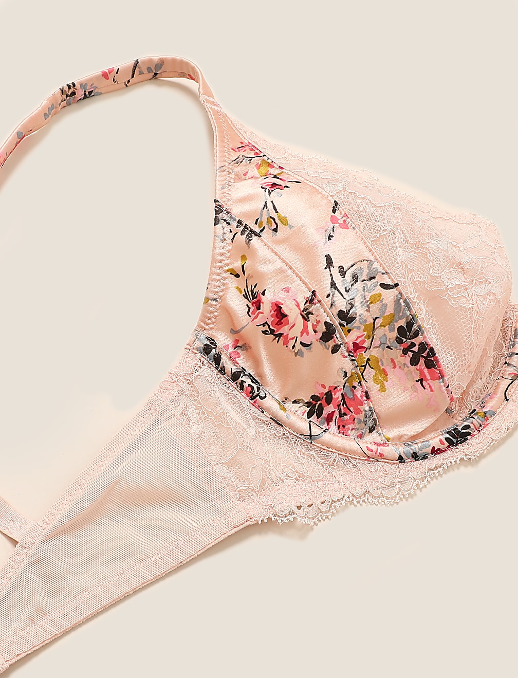 Silk & Lace Non Padded Plunge Bra