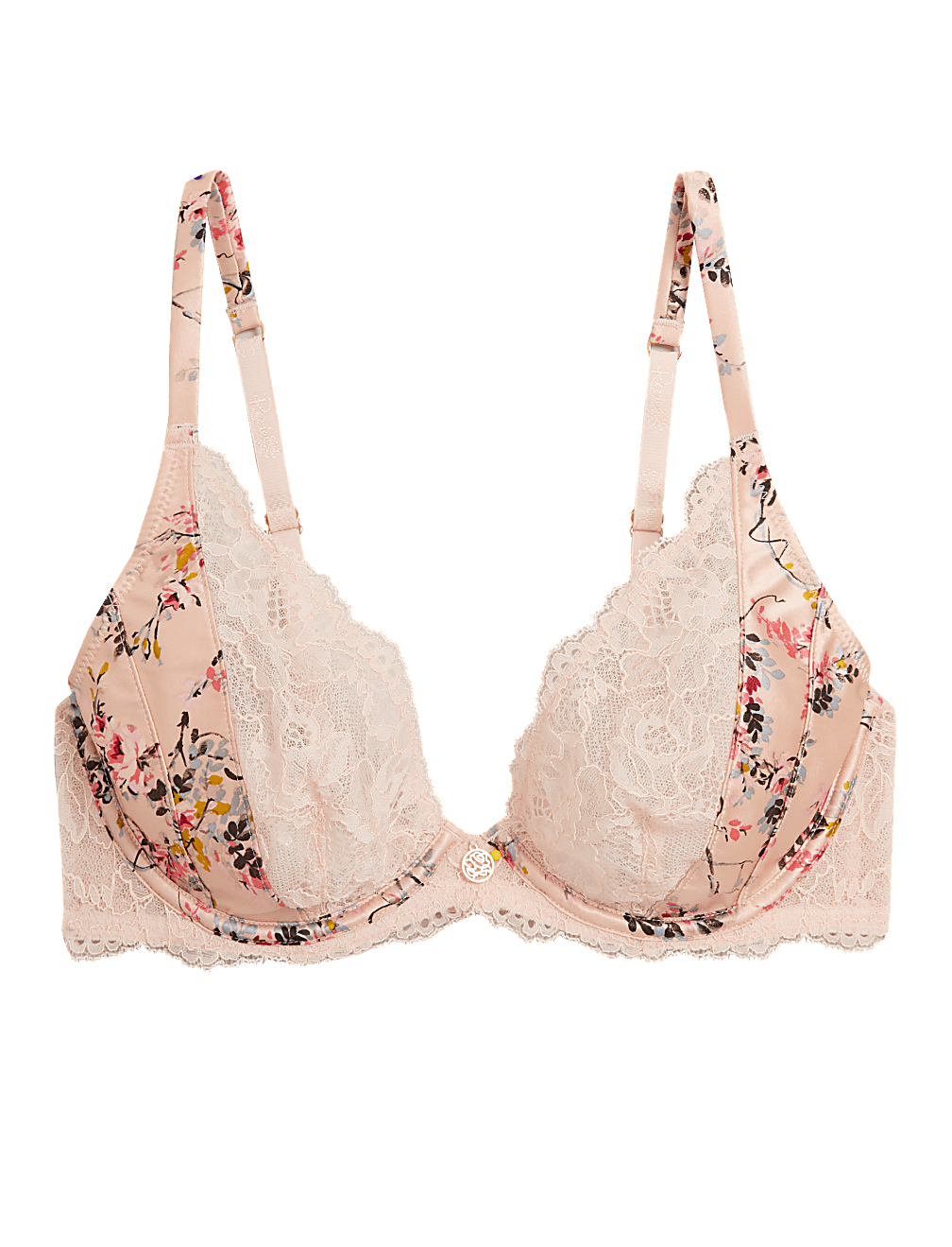 Silk & Lace Non Padded Plunge Bra