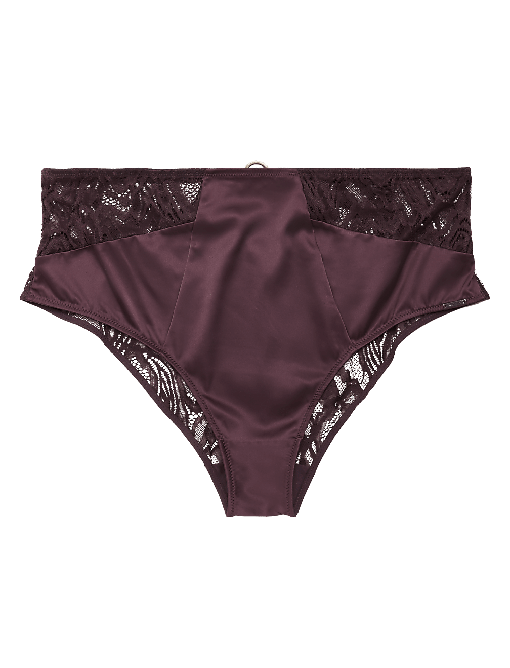 Satin High Waisted Brazilian Knickers