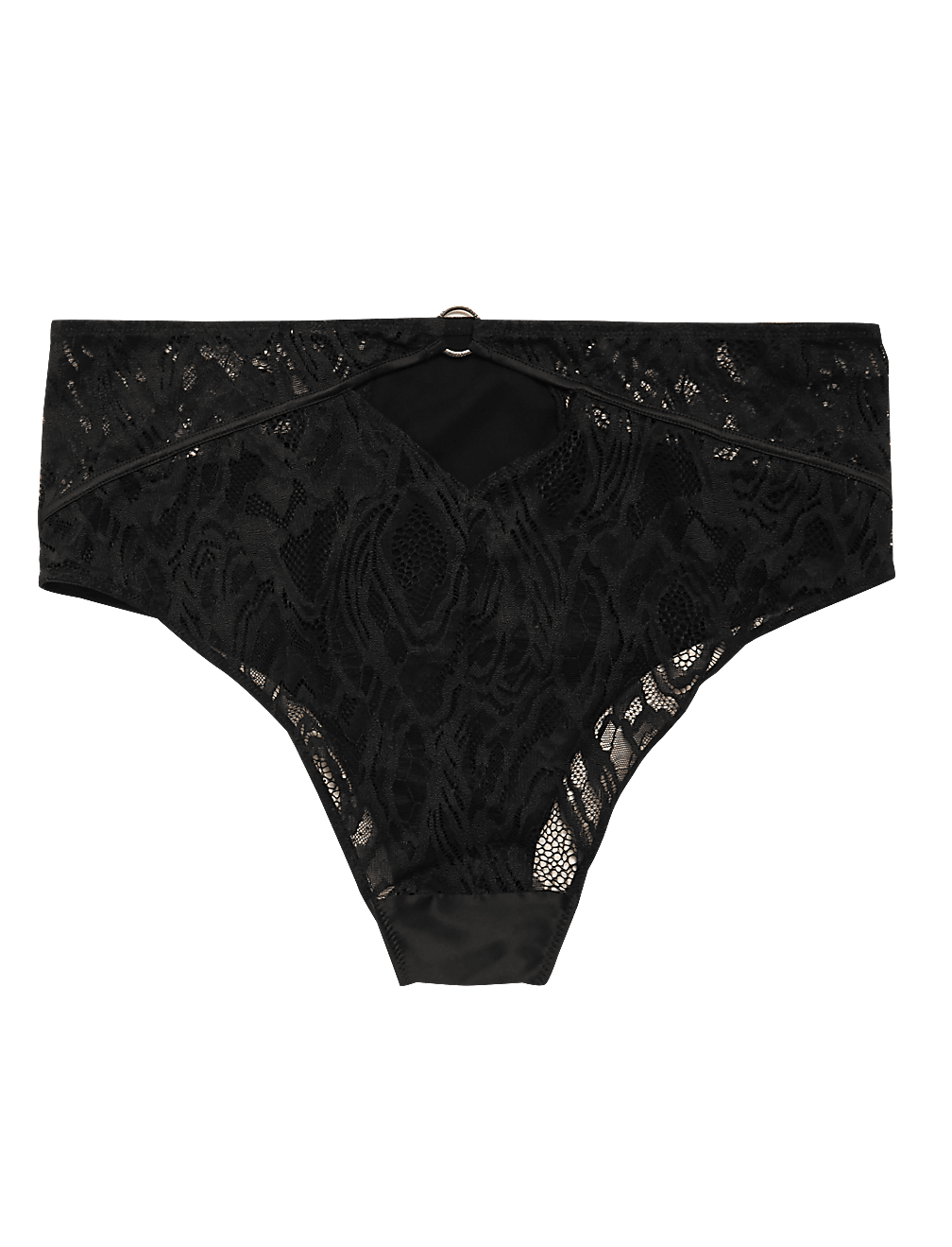 Satin High Waisted Brazilian Knickers