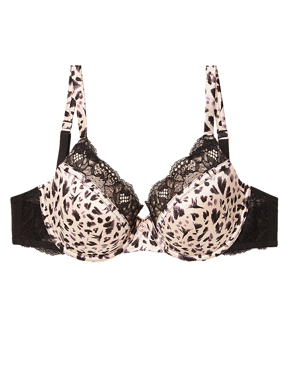 Silk Animal Print Full Cup Bra A-E