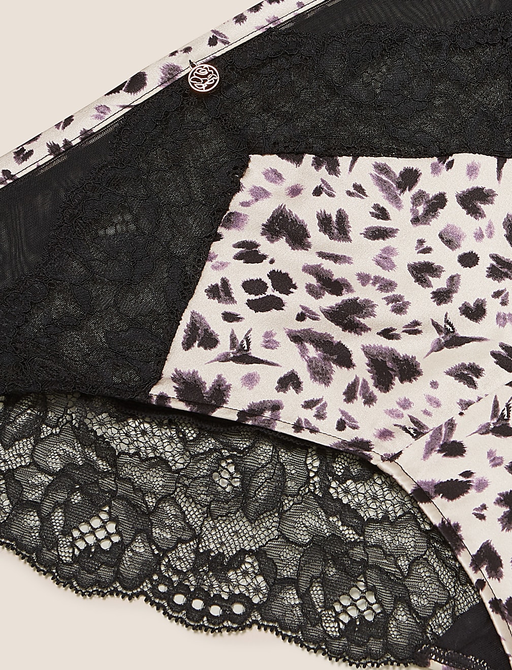Silk & Lace High Leg Knickers
