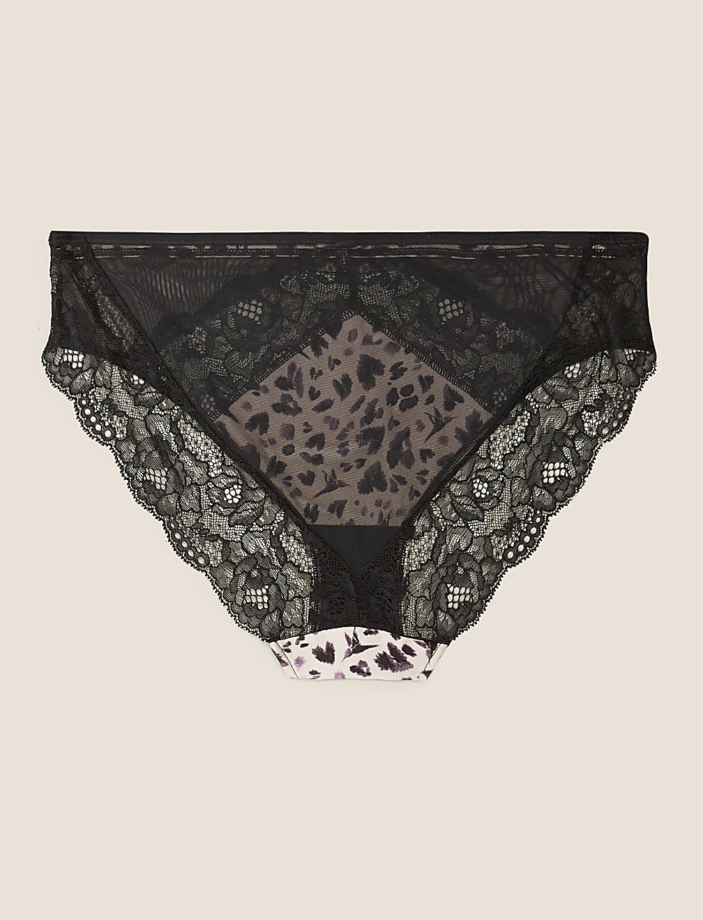 Silk & Lace High Leg Knickers