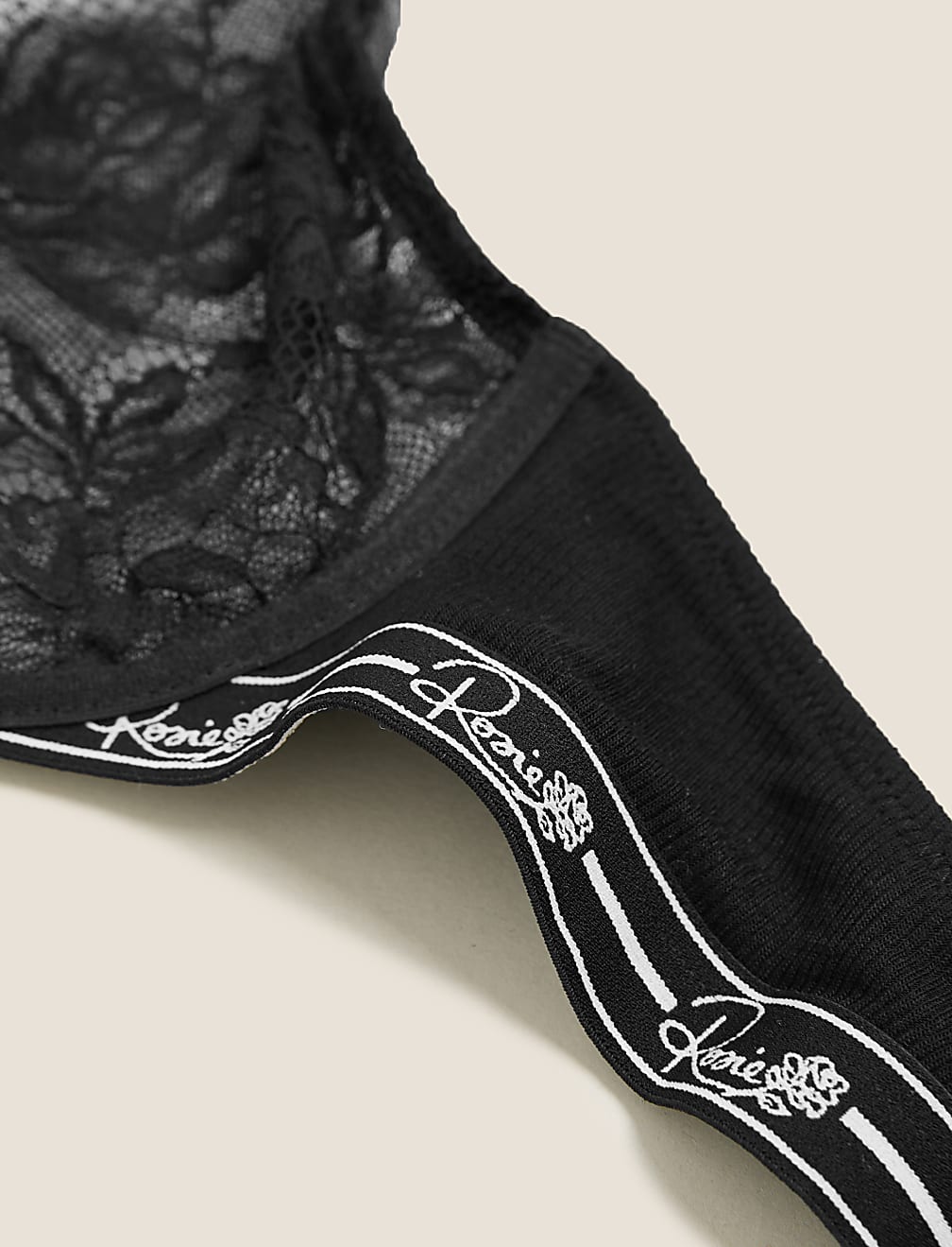 Lace Wired Plunge Bra A-E