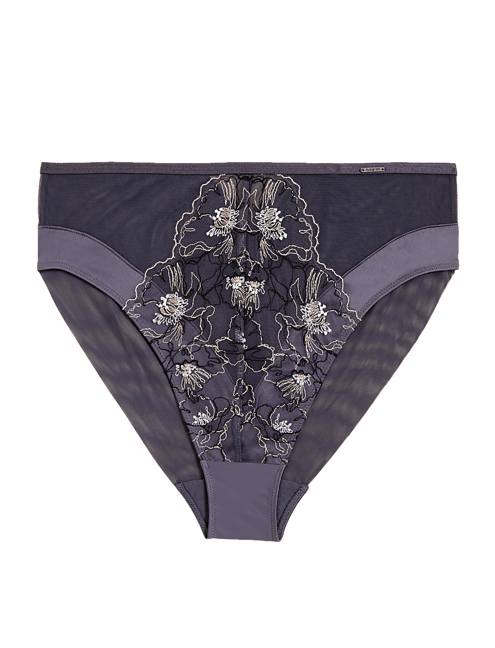 Allure Embroidered High Leg Knickers