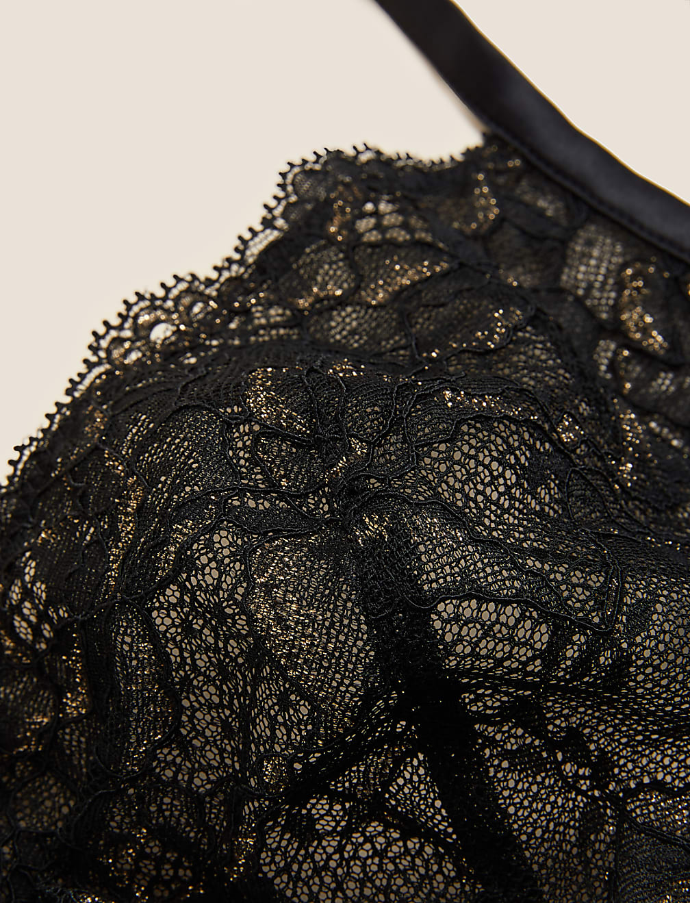 Pleat & Lace Non Wired Bralette A-E