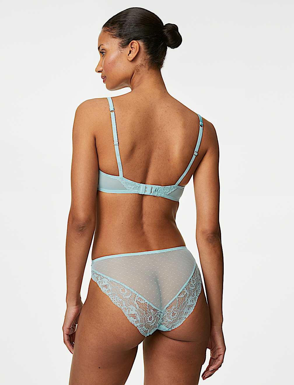 Aster Sparkle Lace High Leg Knickers