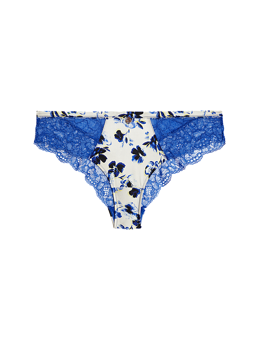Fleur Silk & Lace Brazilian Knickers