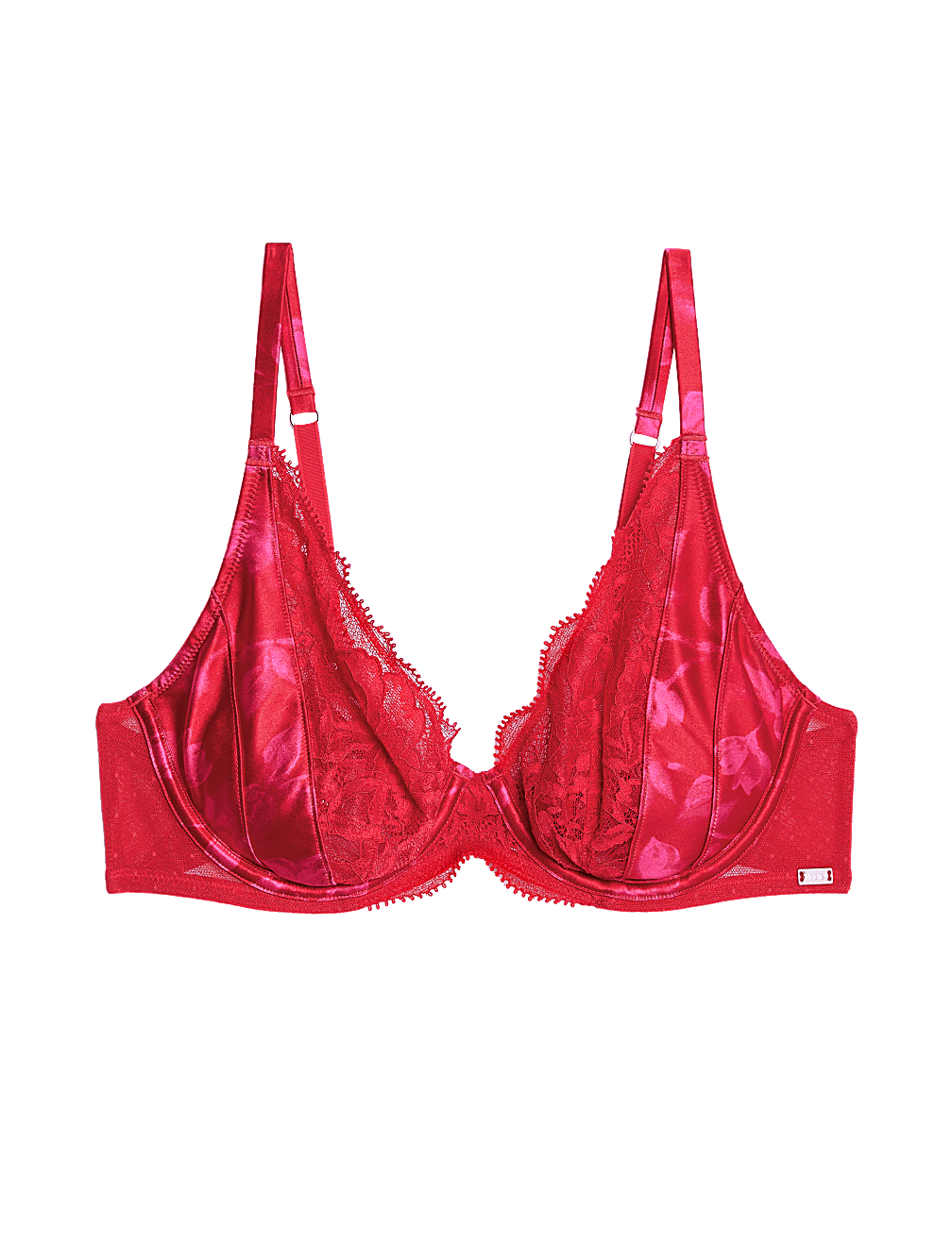 Peony Silk & Lace Wired Plunge Bra (A-E)