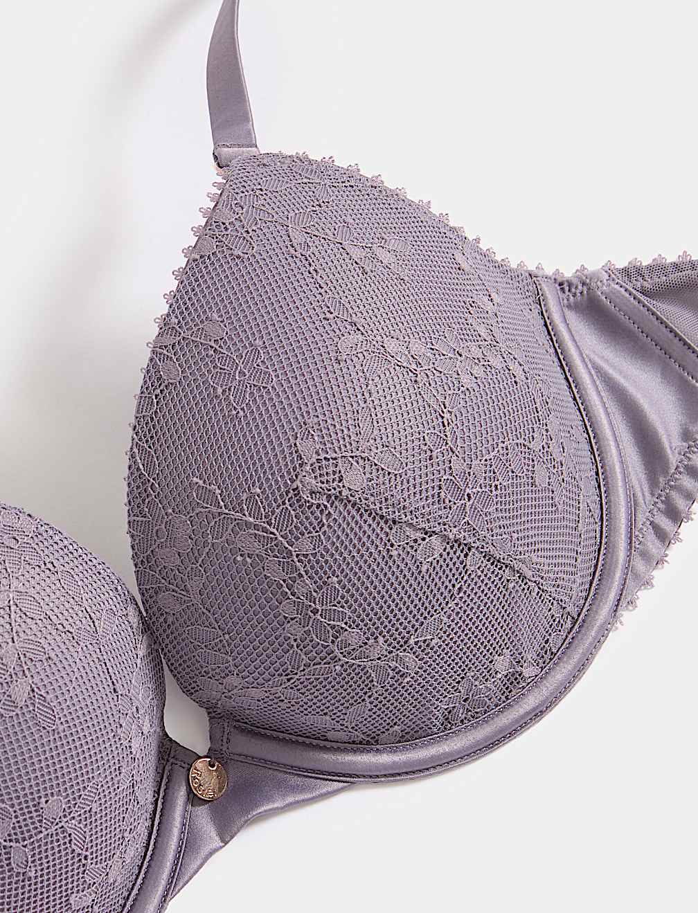 Rosa Lace Wired Push-Up Plunge Bra A-E