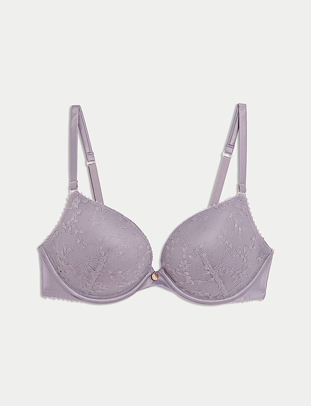 Rosa Lace Wired Push-Up Plunge Bra A-E