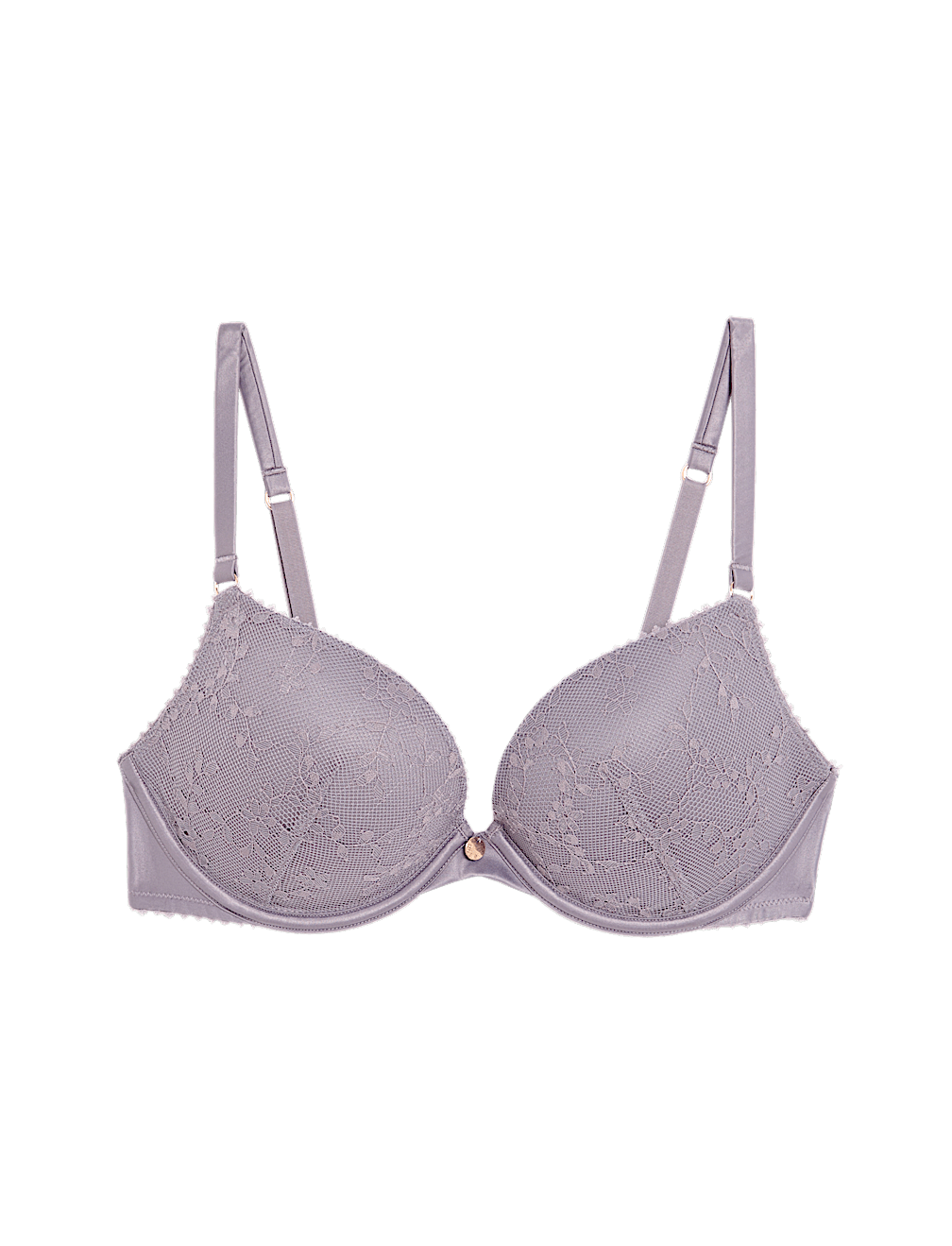 Rosa Lace Wired Push-Up Plunge Bra A-E