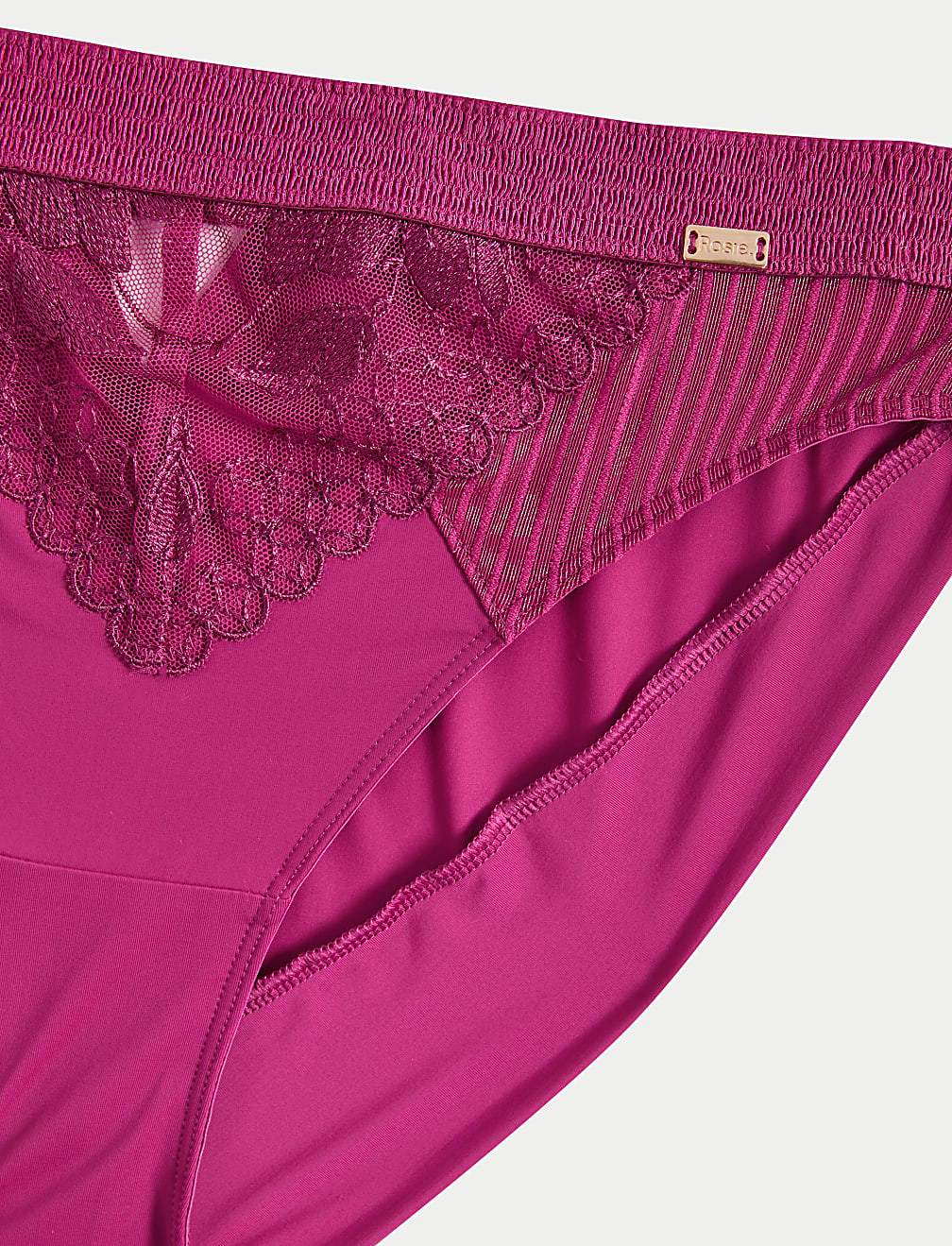 Jasmine Embroidery High Leg Knickers