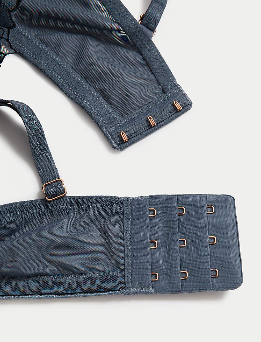 Iris Embroidery Wired Longline Balcony