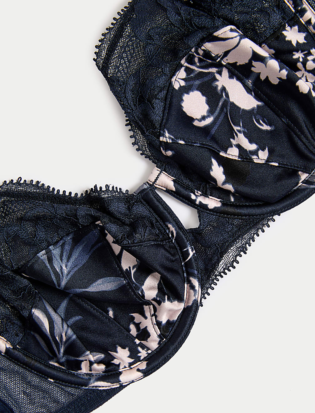 Lantana Silk & Lace Wired Balcony Bra (A-E)