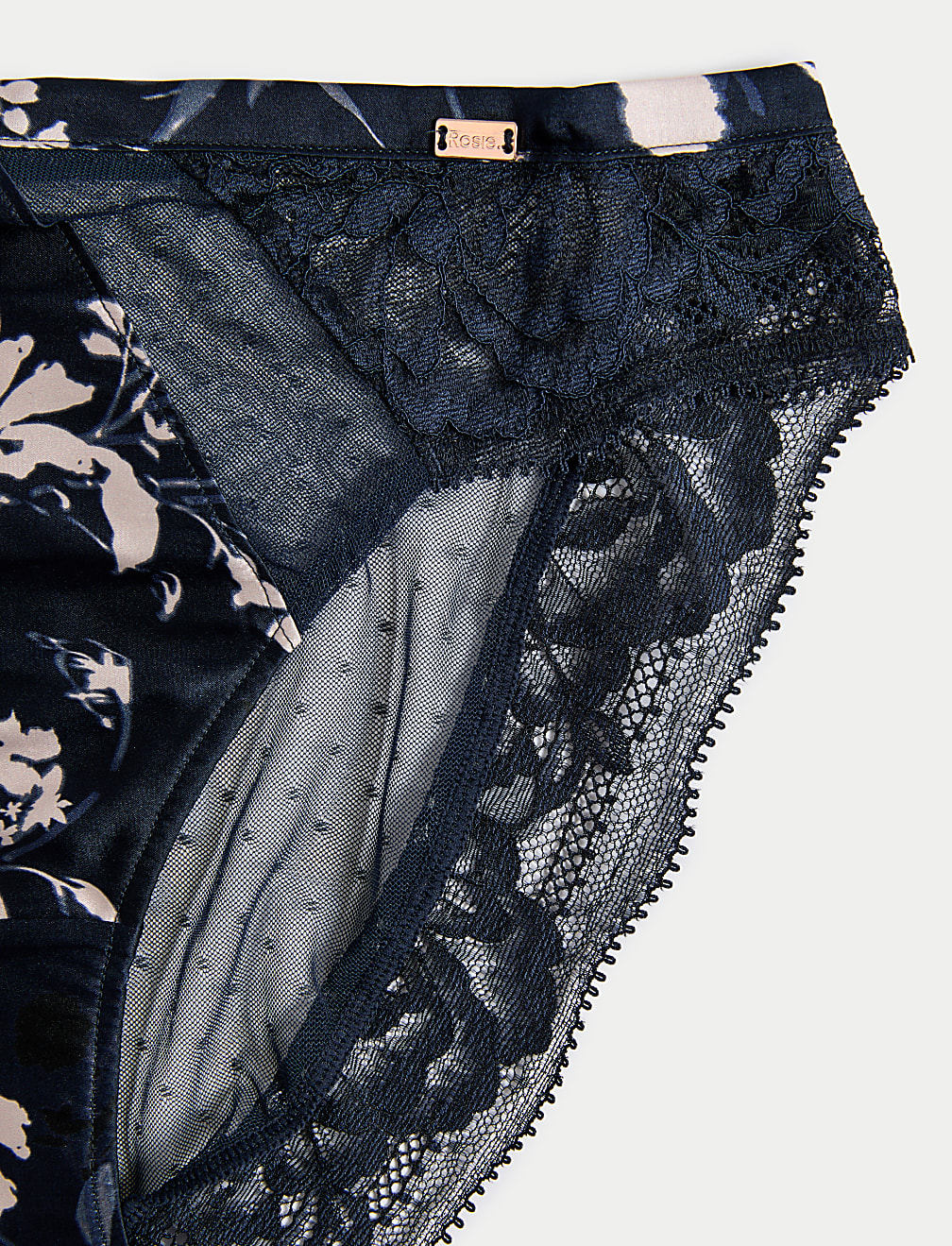 Lantana Silk & Lace High Leg Knickers