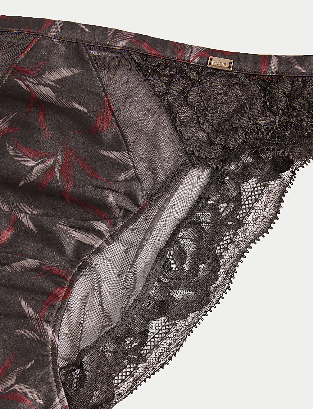 Mimosa Silk & Lace High Leg Knickers