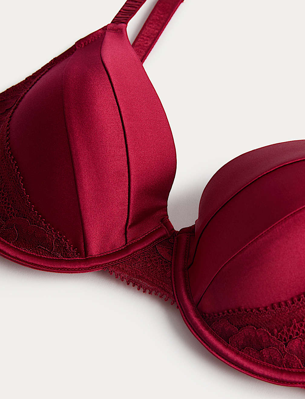Silk & Lace Wired Full Cup Bra A-E