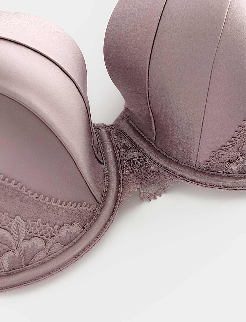 Silk & Lace Wired Full Cup Bra A-E