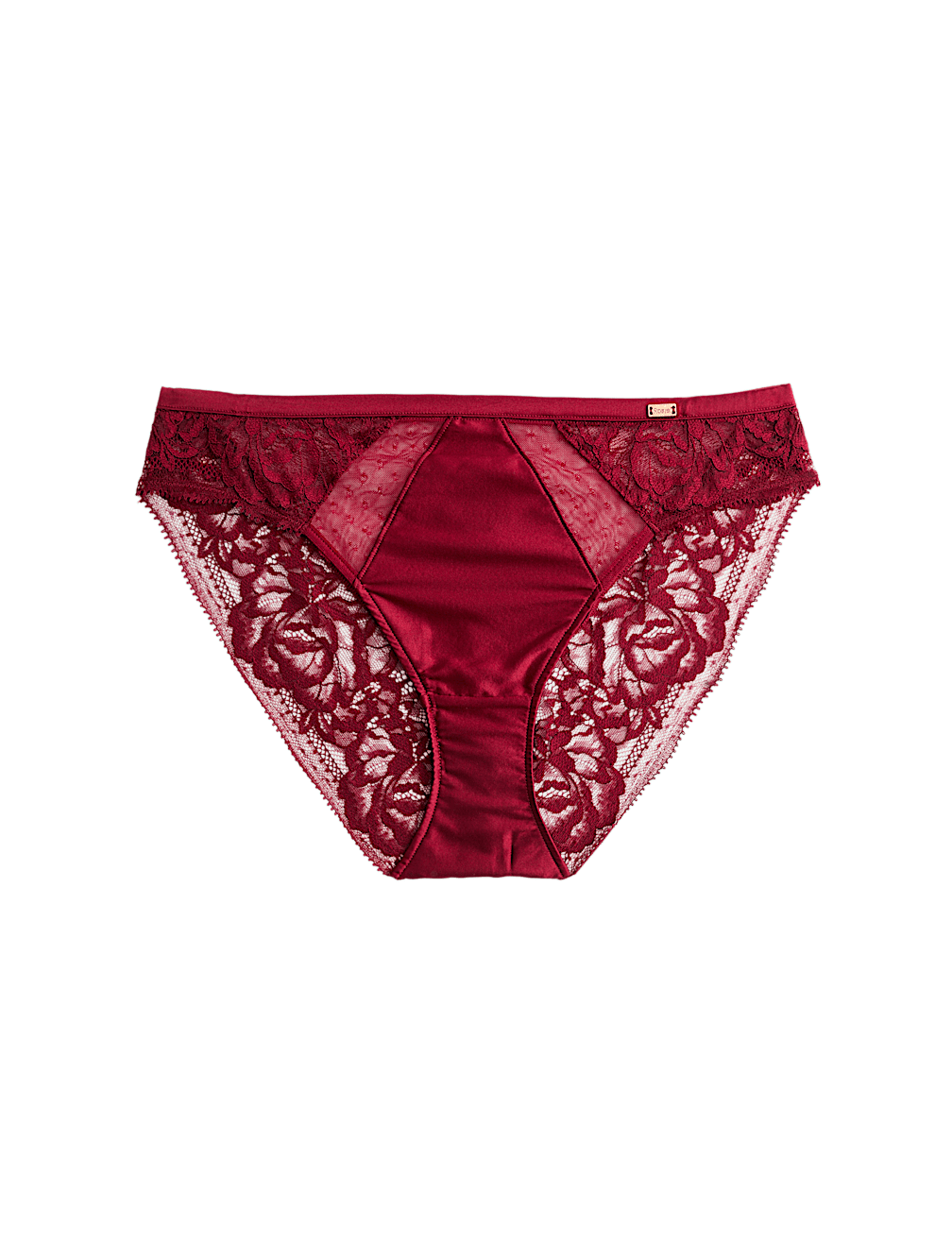 Silk & Lace High Leg Knickers