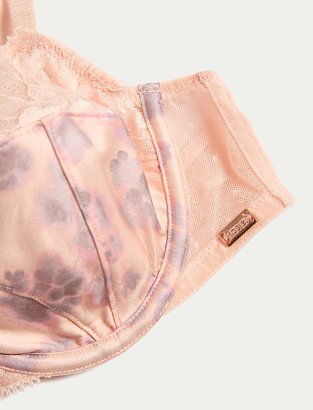 Cherry Blossom Silk Wired Balcony Bra (A-E)