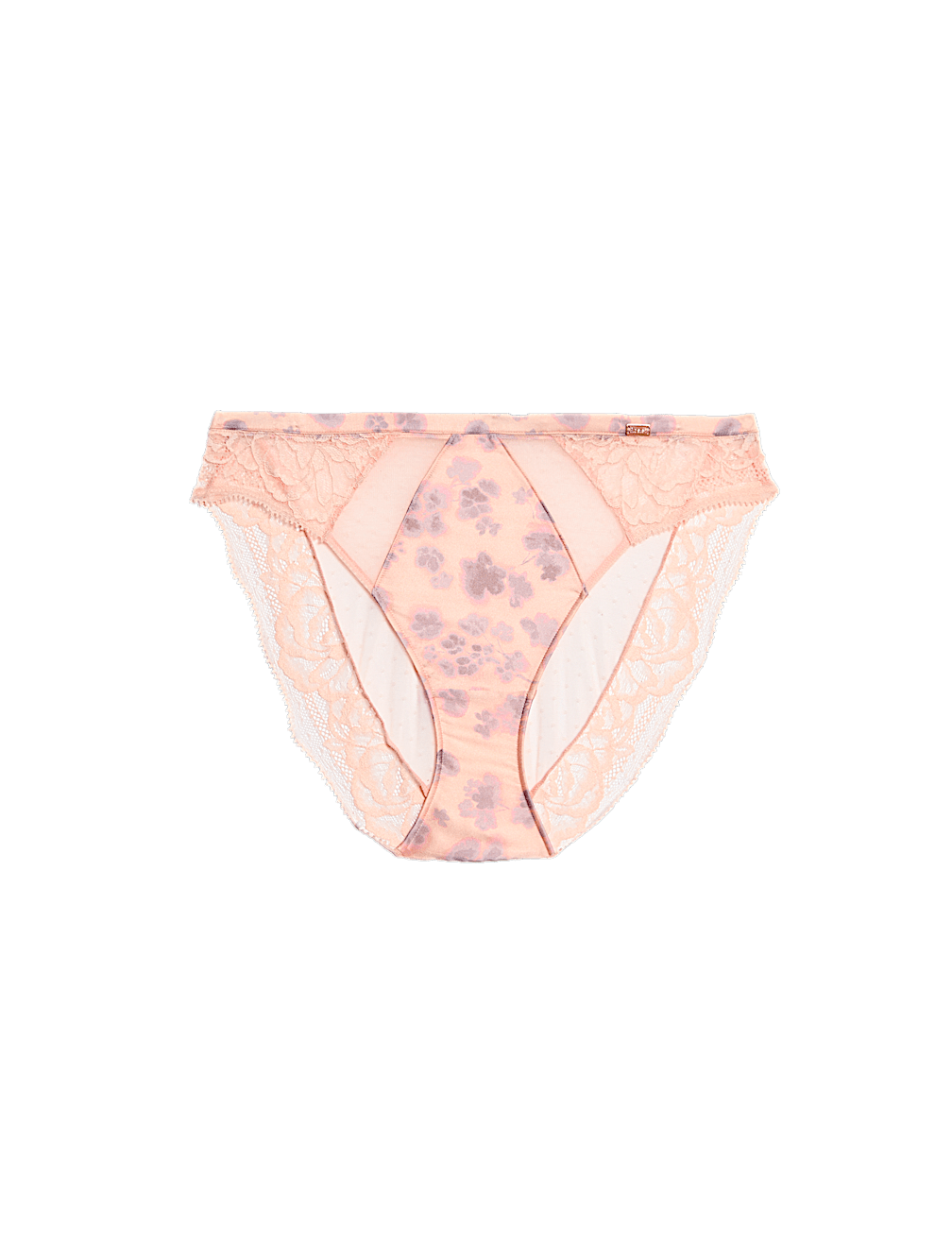 Cherry Blossom Silk High Leg Knickers