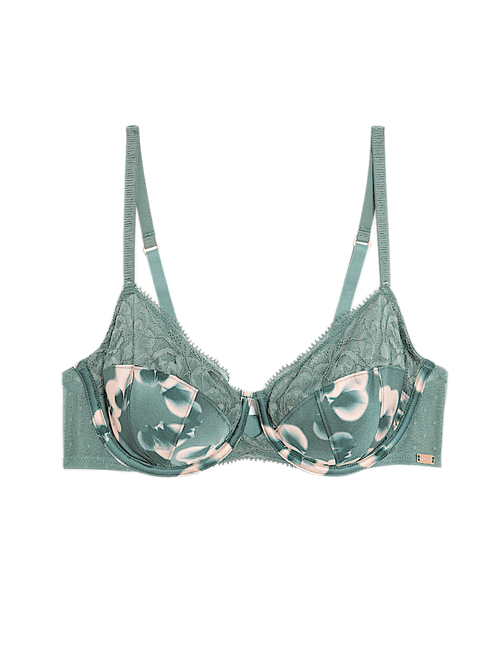 Kalina Silk & Lace Wired Balcony Bra A-E