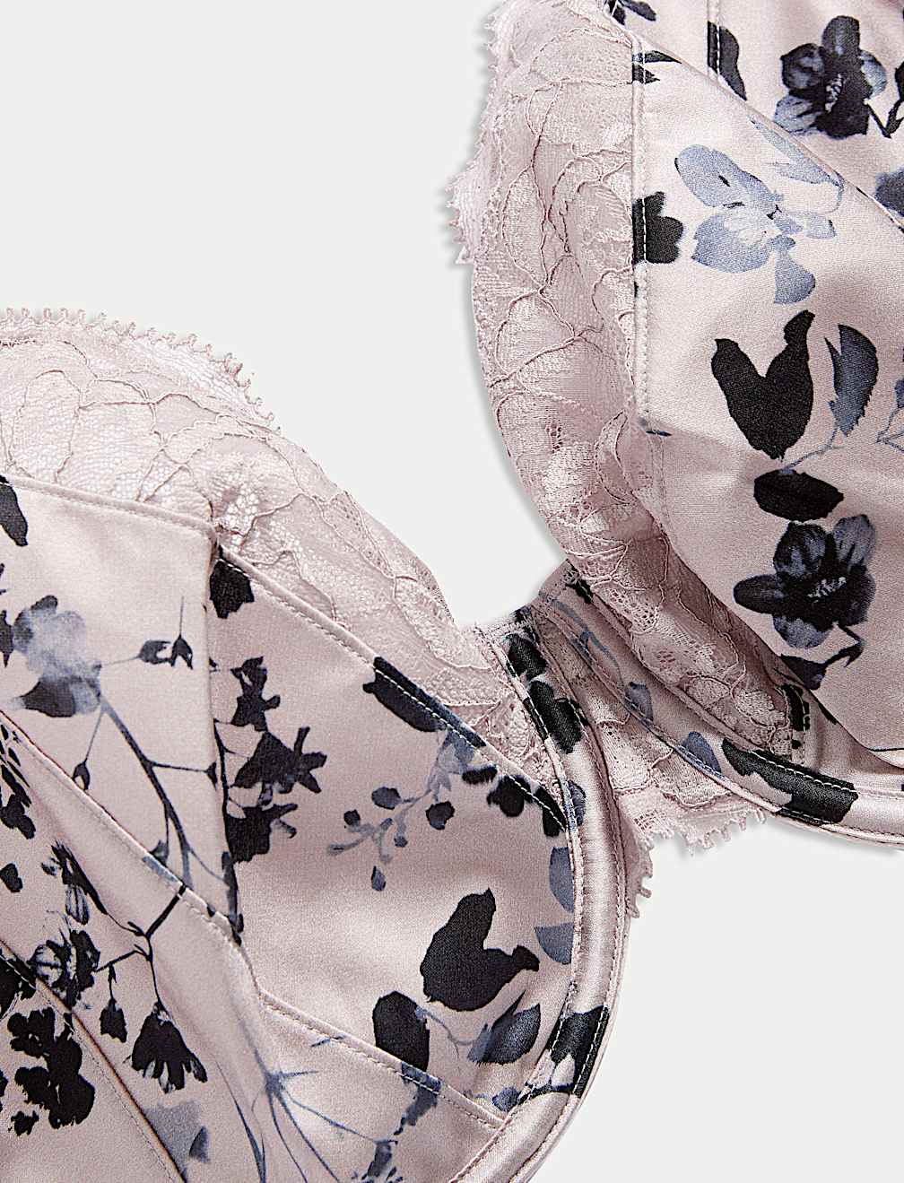 Senna Silk & Lace Wired Plunge Bra