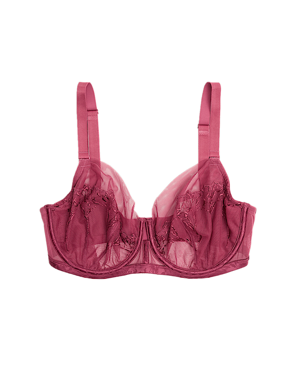 Lisianthus Embroidery Wired Balcony Bra (F-H)