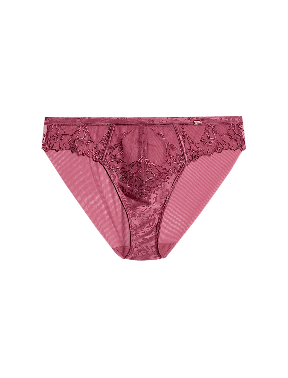 Lisianthus Embroidery High Leg Knickers
