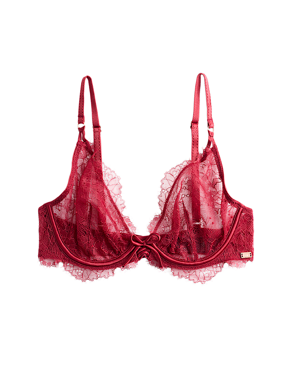 Forget Me Not Lace Wired Plunge Bra (A-E)