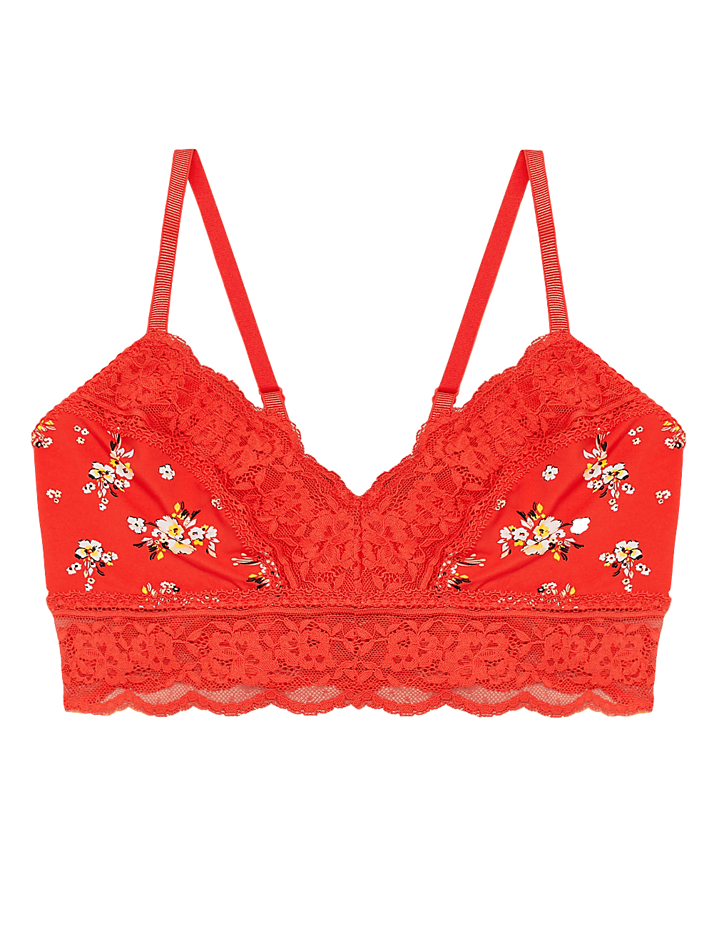 Lace Trim Non Wired Bralette