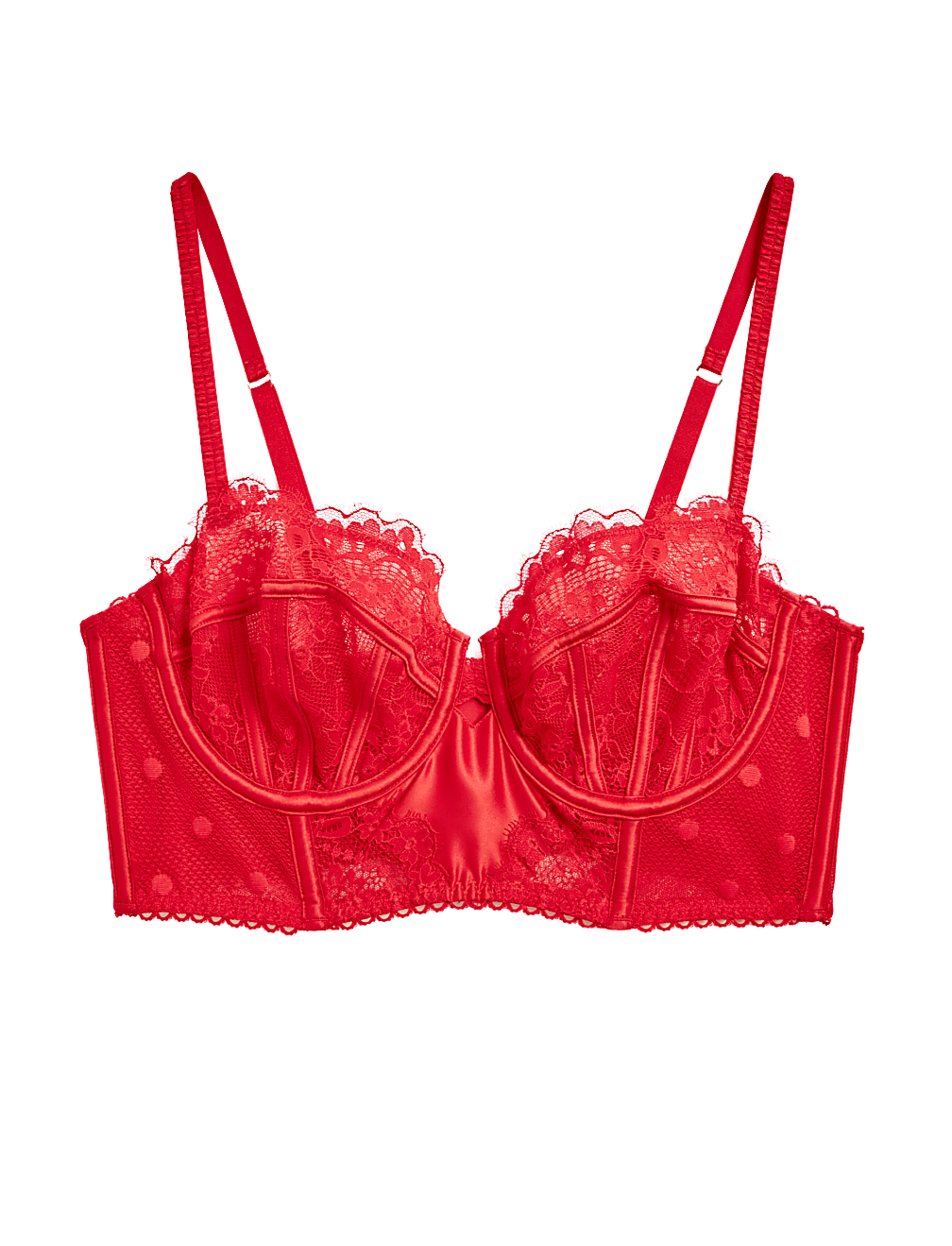 Linea Lace Wired Longline Balcony Bra