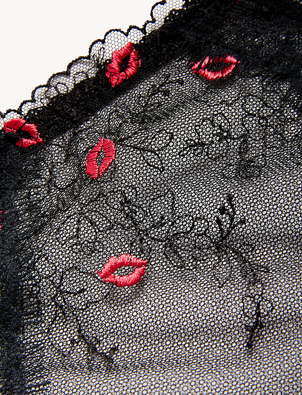 Kalina Embroidery High Leg Knickers
