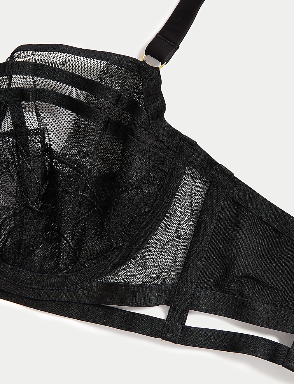 Maya Embroidery Wired Balcony Bra F-H