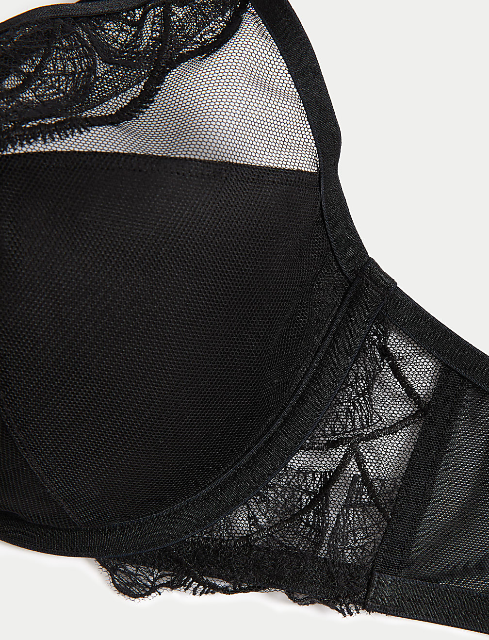 Maya Embroidery Wired Plunge Bra A-E