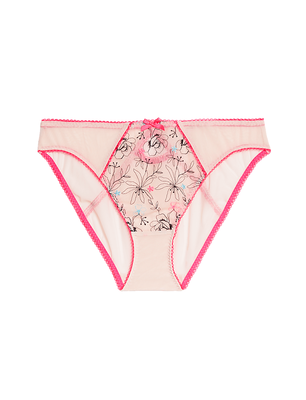 Carissa Embroidery High Leg Knickers