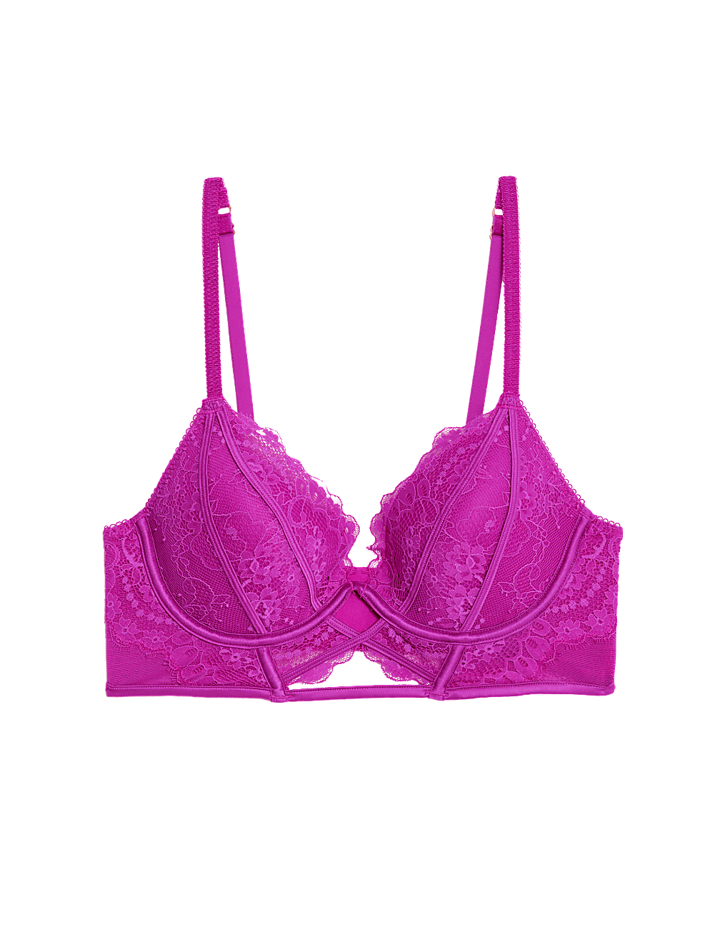 Blanca Lace Wired Longline Plunge Bra A-E