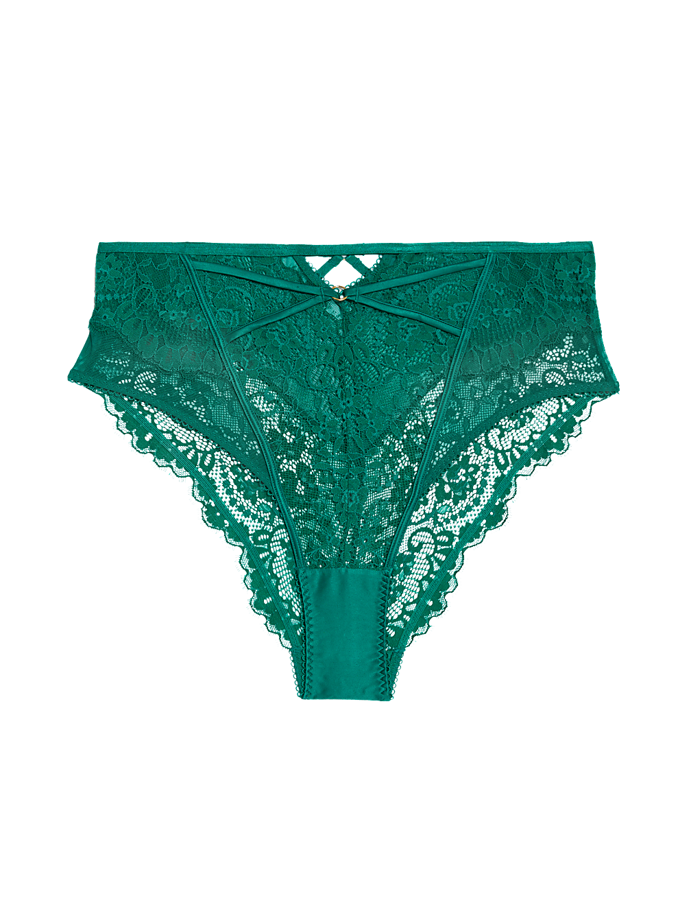 Blanca Lace High Waisted Brazilian Knickers